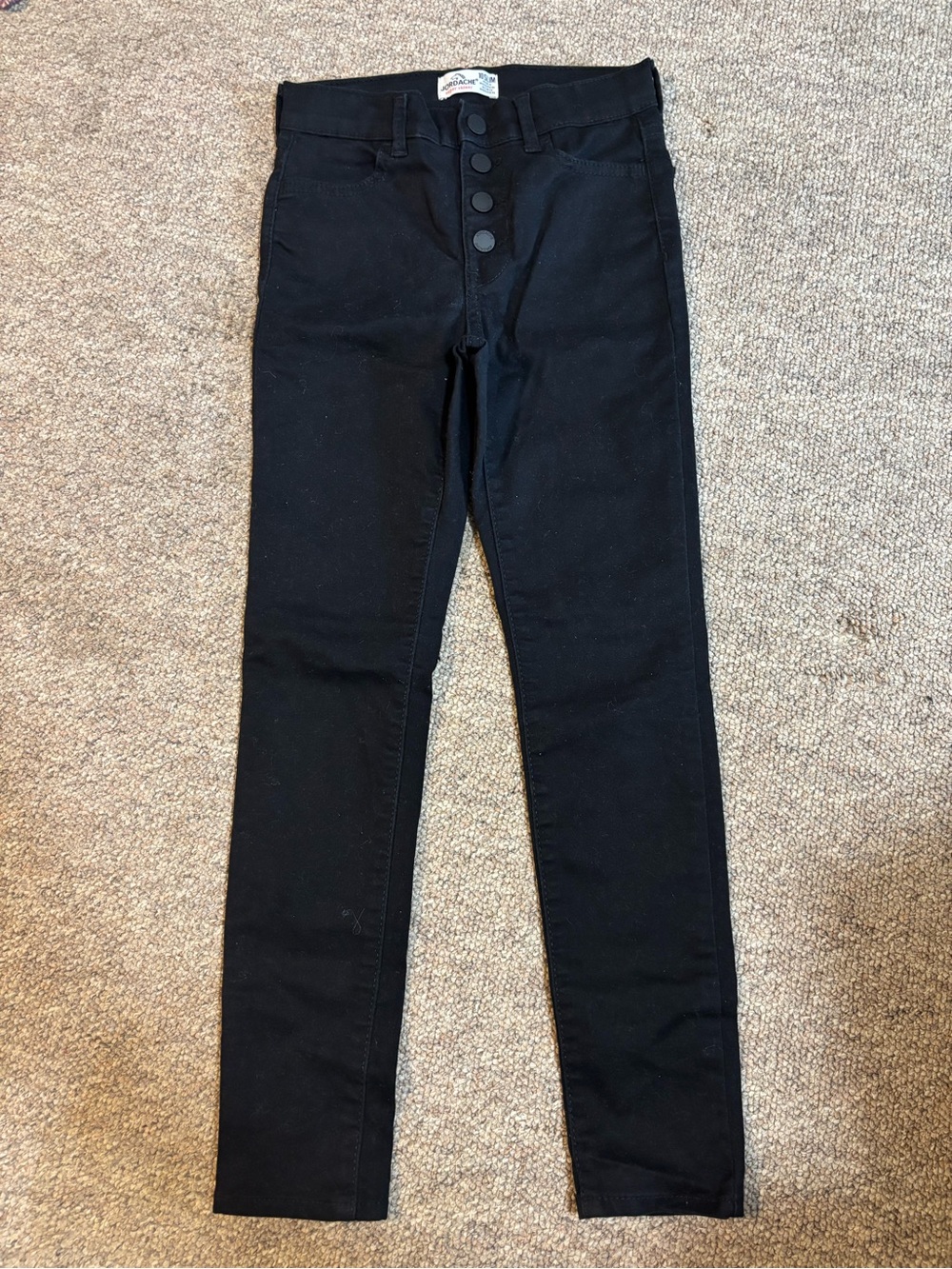 High-Rise Black Girls Skinny Jeans
